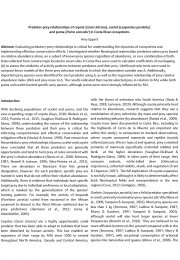  Predator-prey relationships for coyote (Canis latrans), ocelot (Leopardus pardalis), and puma (Puma concolor) in Costa Rican ecosystems