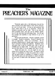 Title Page of Preacher's Magazine