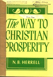 image of book cover The Way to Christian Prosperity