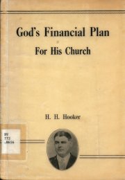 Cover Image of God's Financial Plan for His Church