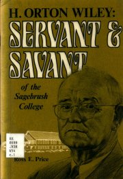 Cover Image of H. Orton Wiley Servant and Savant of the Sagebrush College