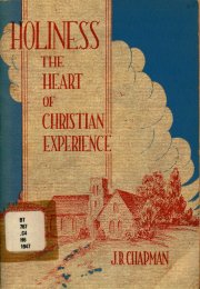 Book Cover - Holiness the Heart of Christian Experience