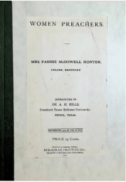 Cover to Women Preachers