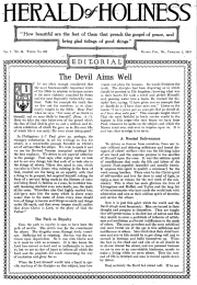Title Page of Herald of Holiness - February 5, 1919