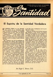 Portada: El Espíritu de la santidad verdadera, Hugh C. Benner