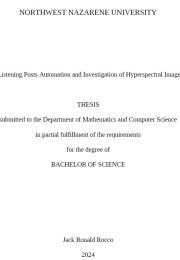 Thesis title page