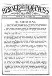 Front page of Herald of Holiness - October 27, 1926
