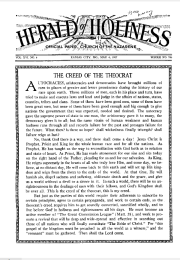Front page of Herald of Holiness - May 4, 1927