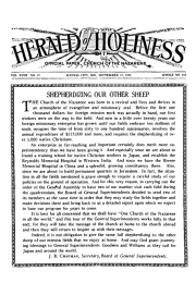 Front page of Herald of Holiness - September 25, 1929