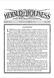 Front page of Herald of Holiness - February 5, 1930