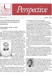 The Academy Perspective Vol. 12 2002-2003