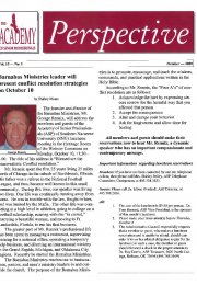 The Academy Perspective Vol. 15 2005-2006