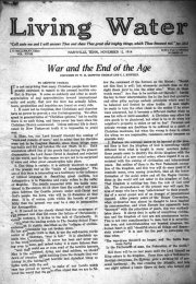 Living Water, November 12, 1914