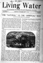 Living Water, September 5, 1912