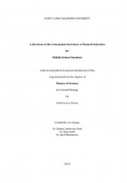 A Revision of the Conceptual Inventory of Natural Selection for Middle School Students