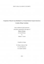 Comparison of Massed Versus Distributed Use of Natural Selection Concept Cartoons in a Secondary Biology Curriculum