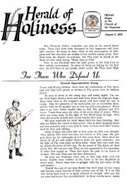 Herald of Holiness - August 6, 1958