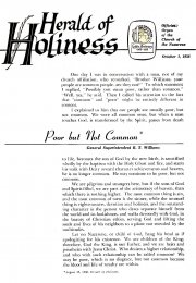 Herald of Holiness - October 1, 1958