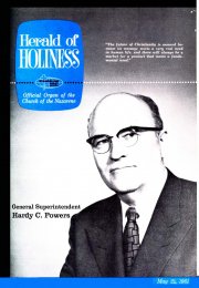 Herald of Holiness - May 24, 1961