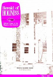 Herald of Holiness - May 1, 1963