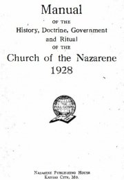 Manual of the Church of the Nazarene 1928