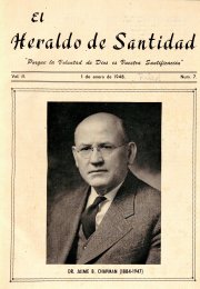 El Heraldo de Santidad, 1 de Enero 1948, Vol 2 N°7