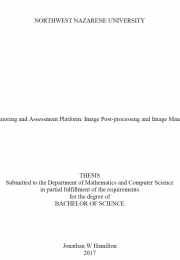 Fire Monitoring and Assessment Platform: Image Post-processing and Image Manipulation