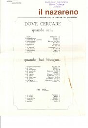 IL NAZARENO - Febbraio-Marzo 1978