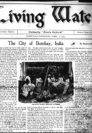 Living Water, November 21, 1907