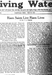 Living Water, May 30, 1918