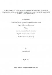 Dying to be a man: a mixed methods study implementing men's health promotion and the psychology of masculinity in graduate primary care curriculum