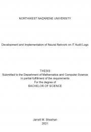 Development and Implementation of Neural Network on IT Audit Logs