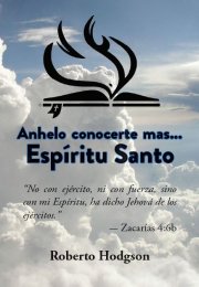 Anhelo conocerte mas... Espíritu Santo