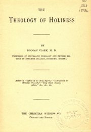 The Theology of Holiness