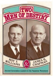 Two Men of Destiny:  Second-generation Leaders in the Nazarene Movement