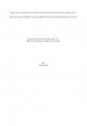 Unity and Separation of Jesus and the Father in the Book of Revelation: A Study of Jesus’ Divinity through Divine Titles and Old Testament Allusions