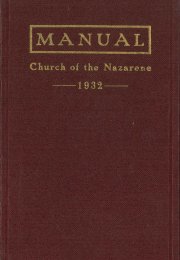 Manual of the Church of the Nazarene, 1932