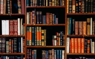 Books on wooden shelves Photo by Iñaki del Olmo on Unsplash