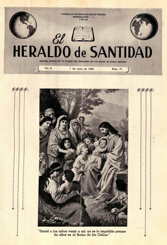 Portada: "Dejad a los niños venir a mi..."