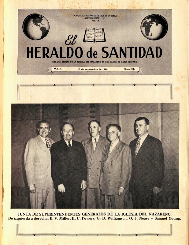 Portada, Junta de superintendentes generales de la Iglesia del Nazareno