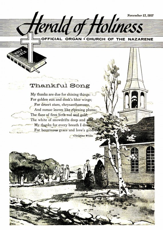 Title Page of Herald of Holiness - November 13, 1957