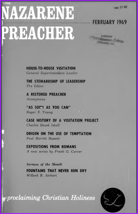 Cover of "The Nazarene Preacher"