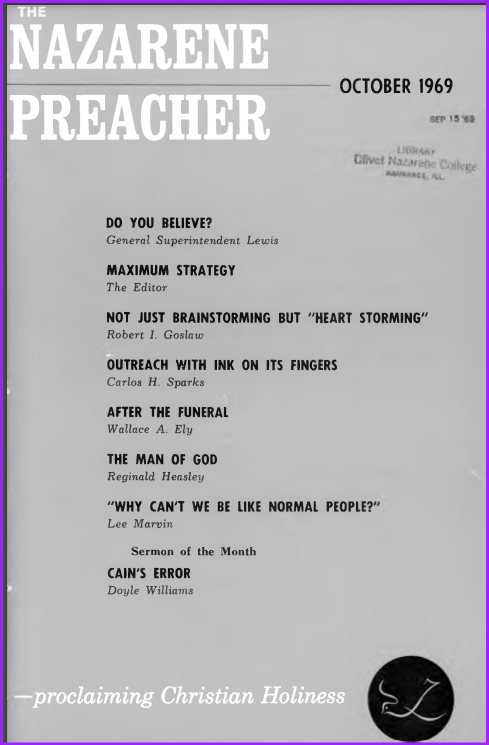 Cover of "The Nazarene Preacher"