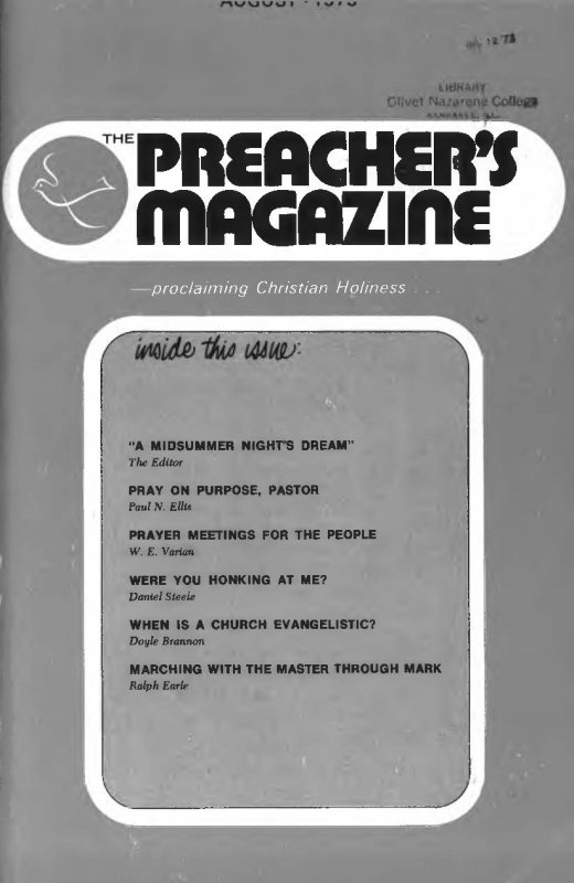 Title Page of Preacher's Magazine