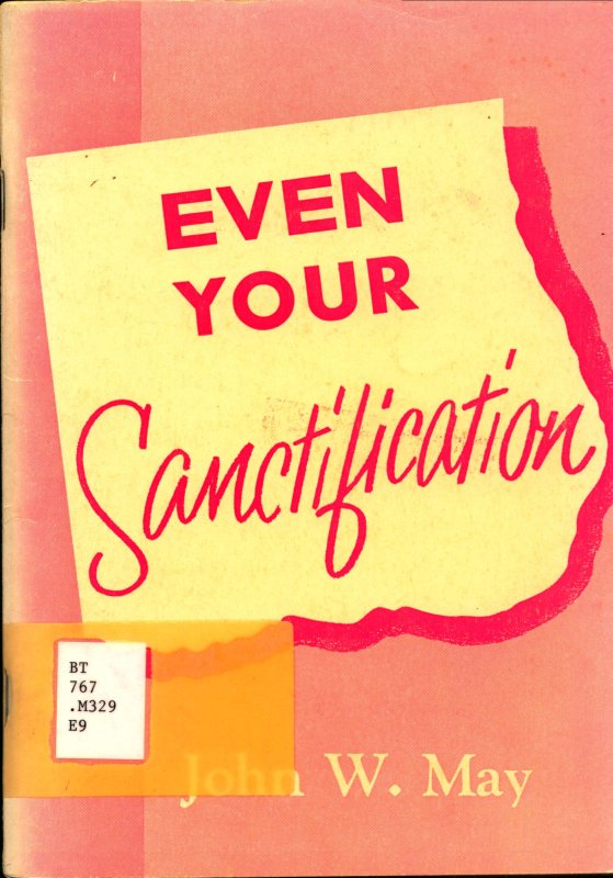 Book Cover Even Your Sanctification