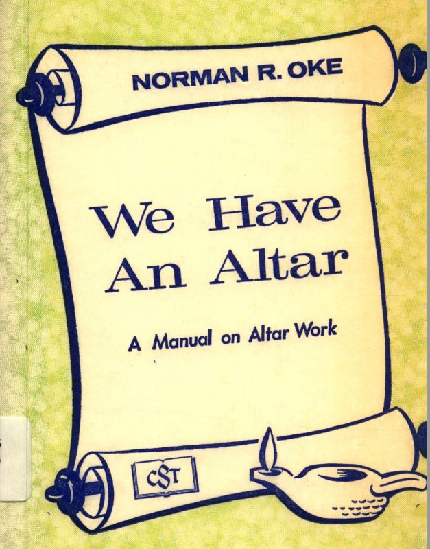 Cover image of the book We Have An Altar