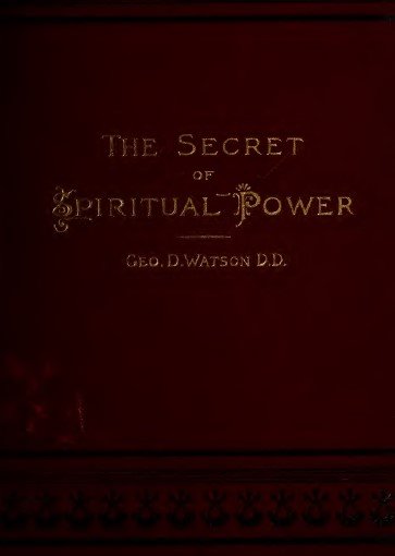 Image of cover of book The Secret of Spiritual Power