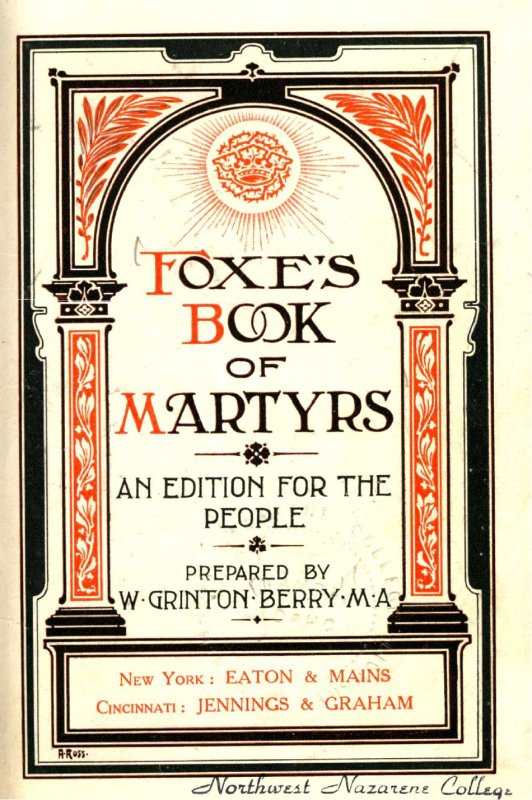 Title Page Image - Foxe's Book of Martyrs