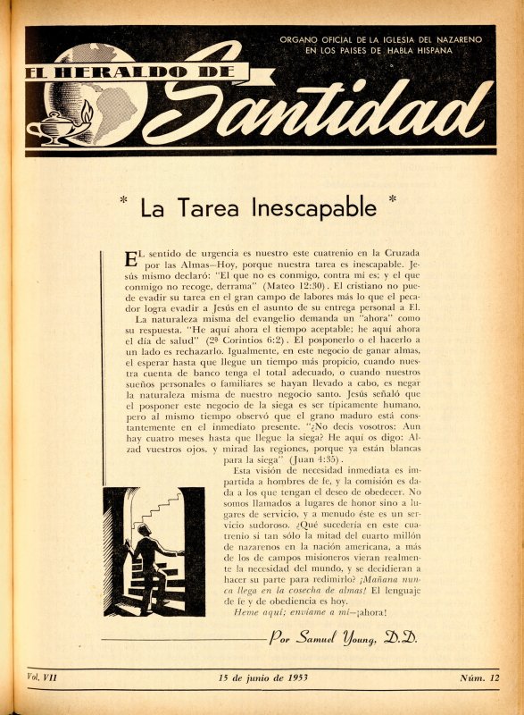 Portada, La tarea inescapable, Samuel Young