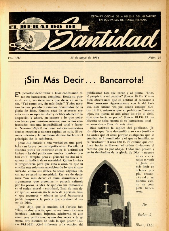 Portada: Sin más que decir, banca rota, Esteban S. Blanco